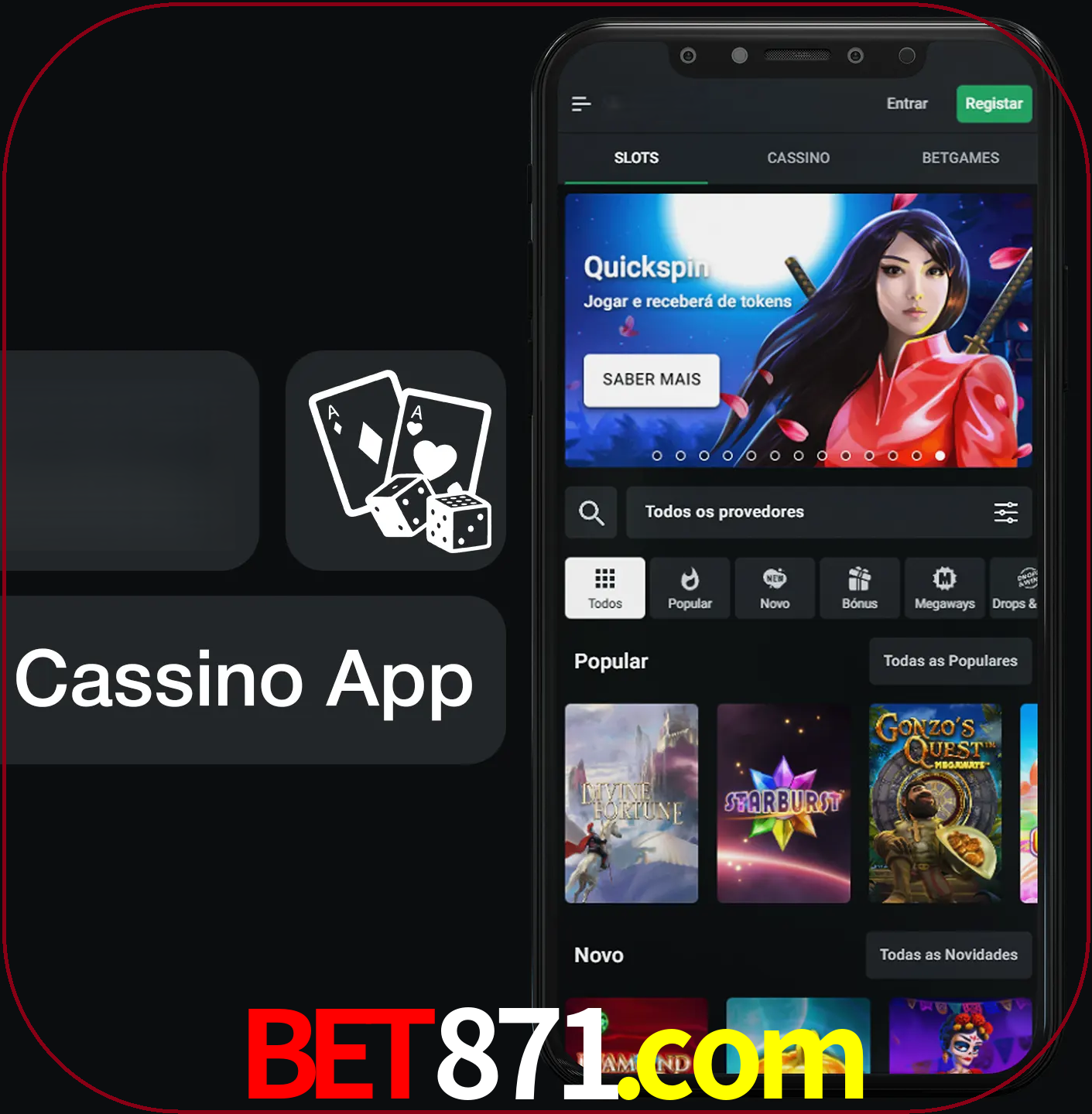 Jogue jogos de cassino e ganhe.