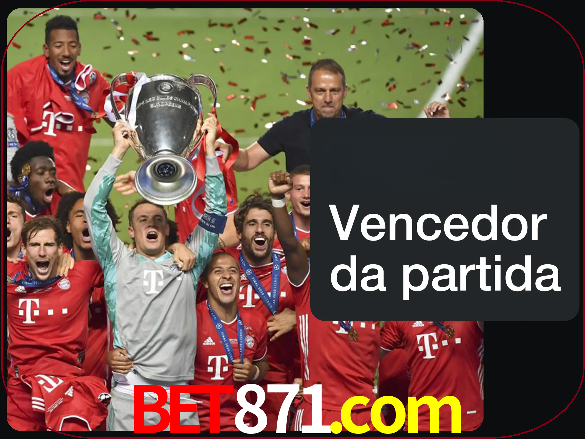 Aposte no vencedor e ganhe uma grande quantia de dinheiro.