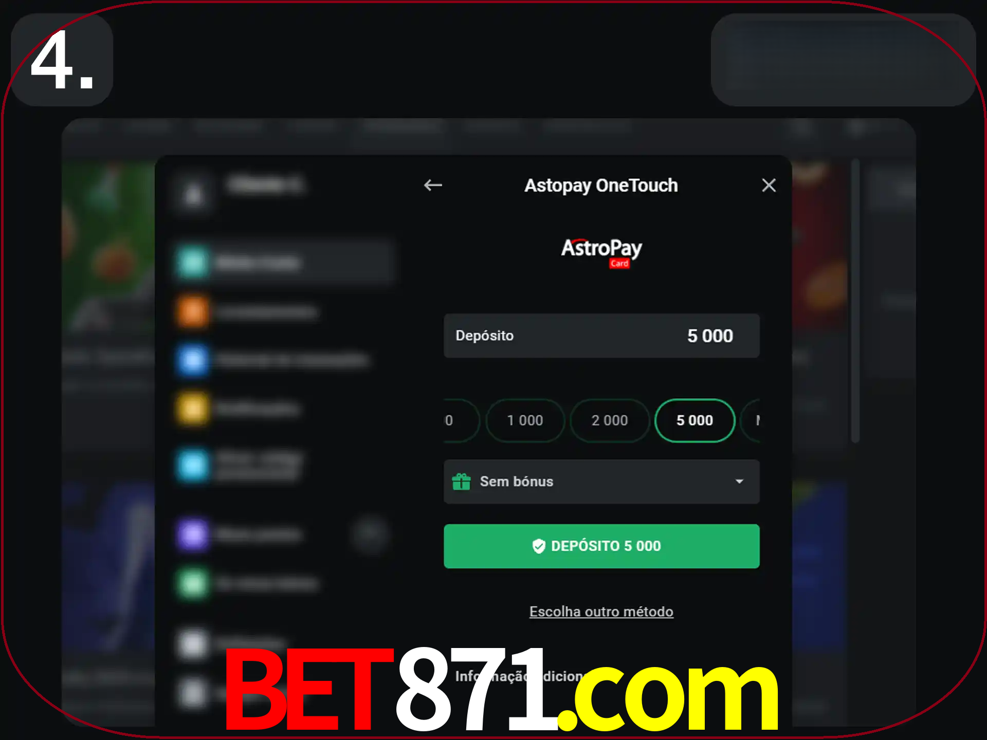 Preencha todos os seus dados nos campos.