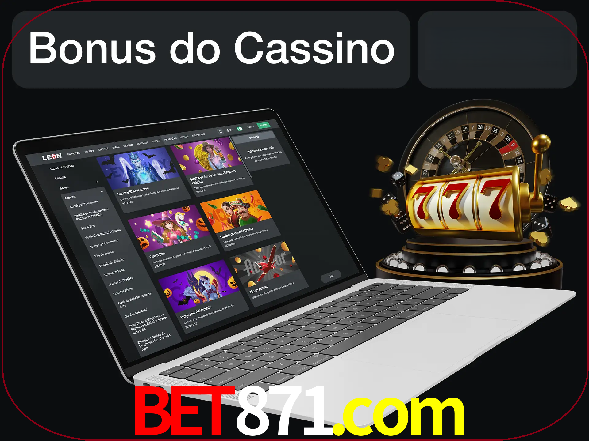 Use o bônus do cassino para começar melhor.