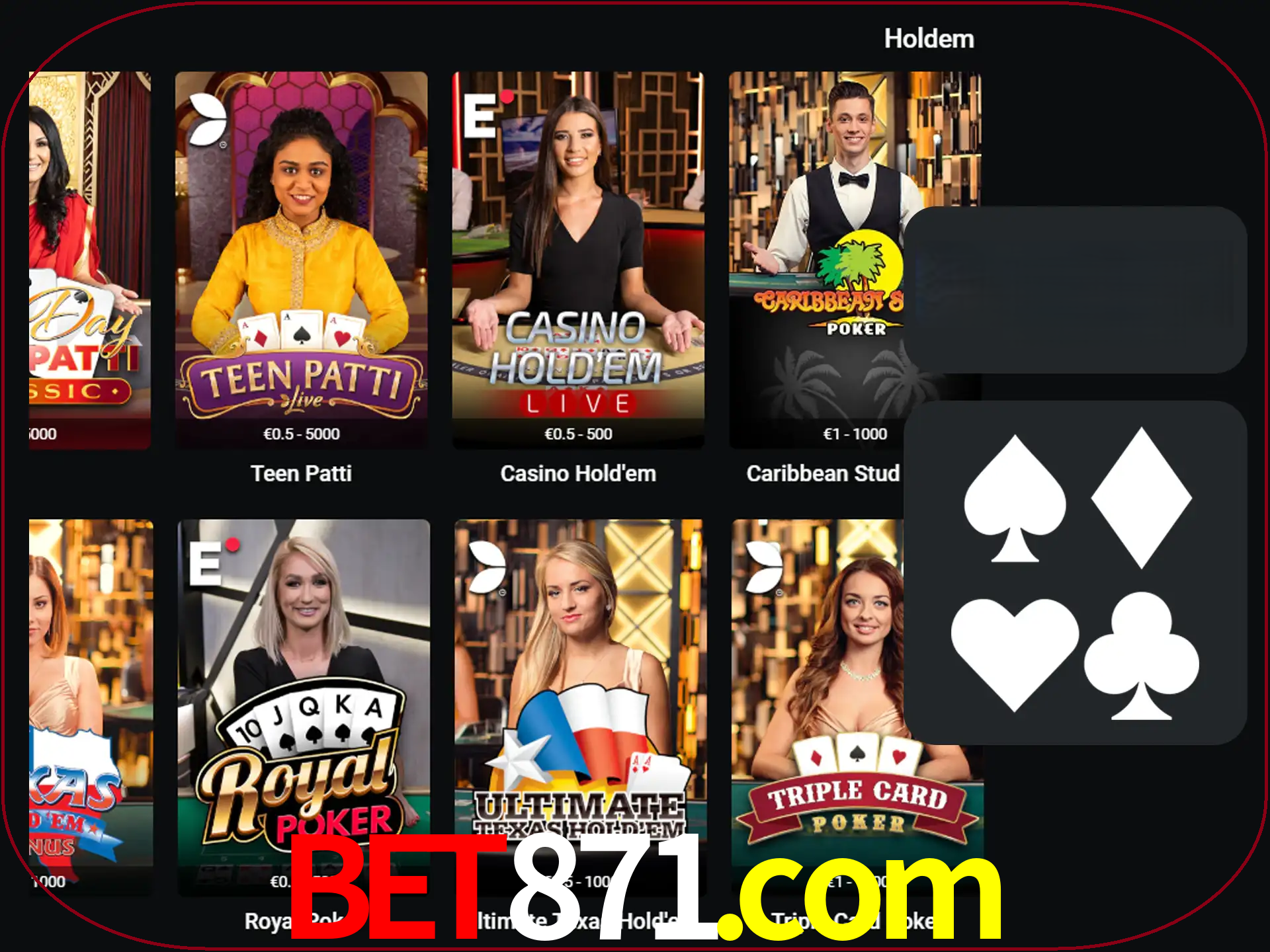 Ganhe todos os prêmios jogando pôquer.