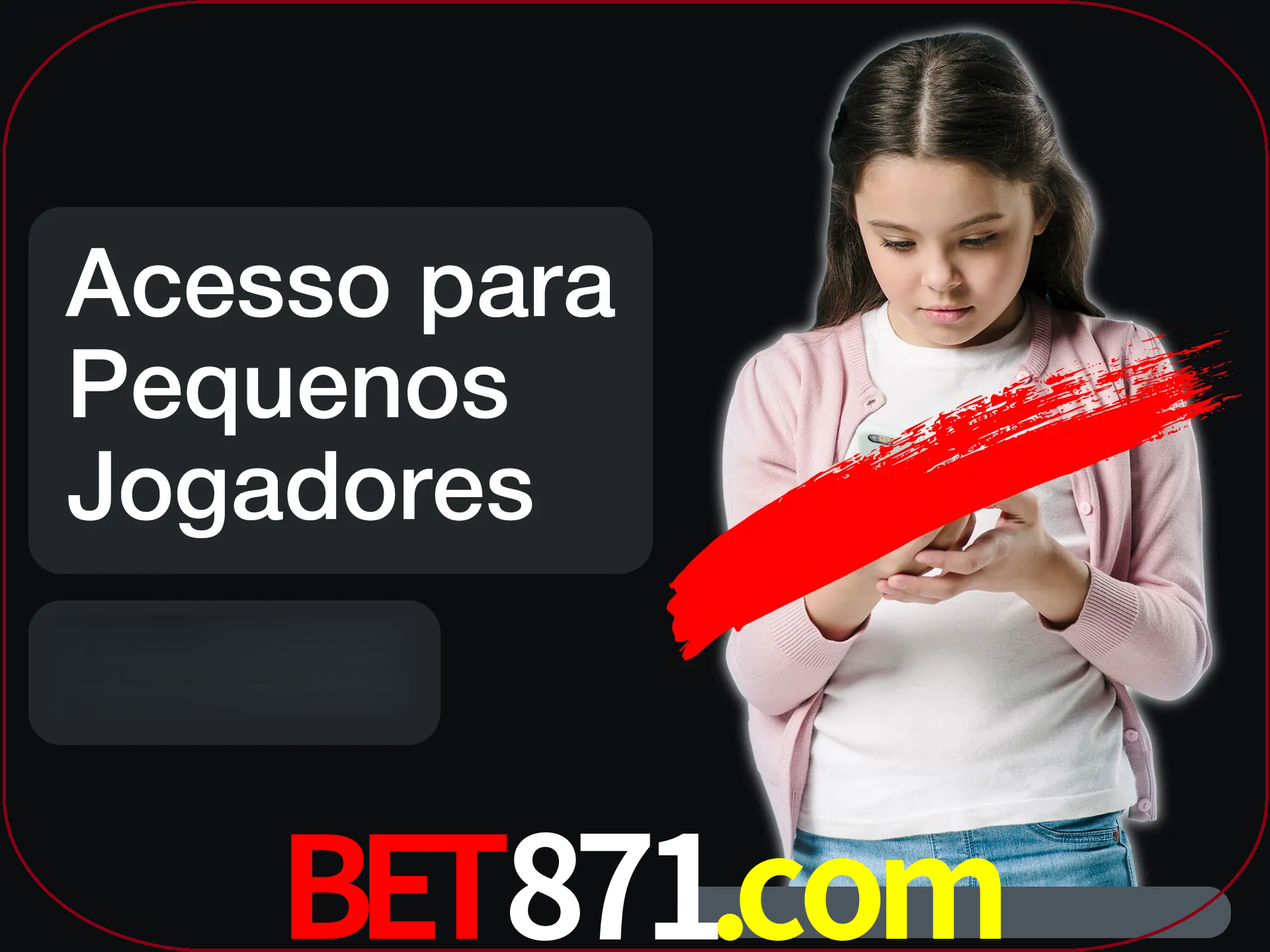 As crianças não podem jogar jogos de cassino.