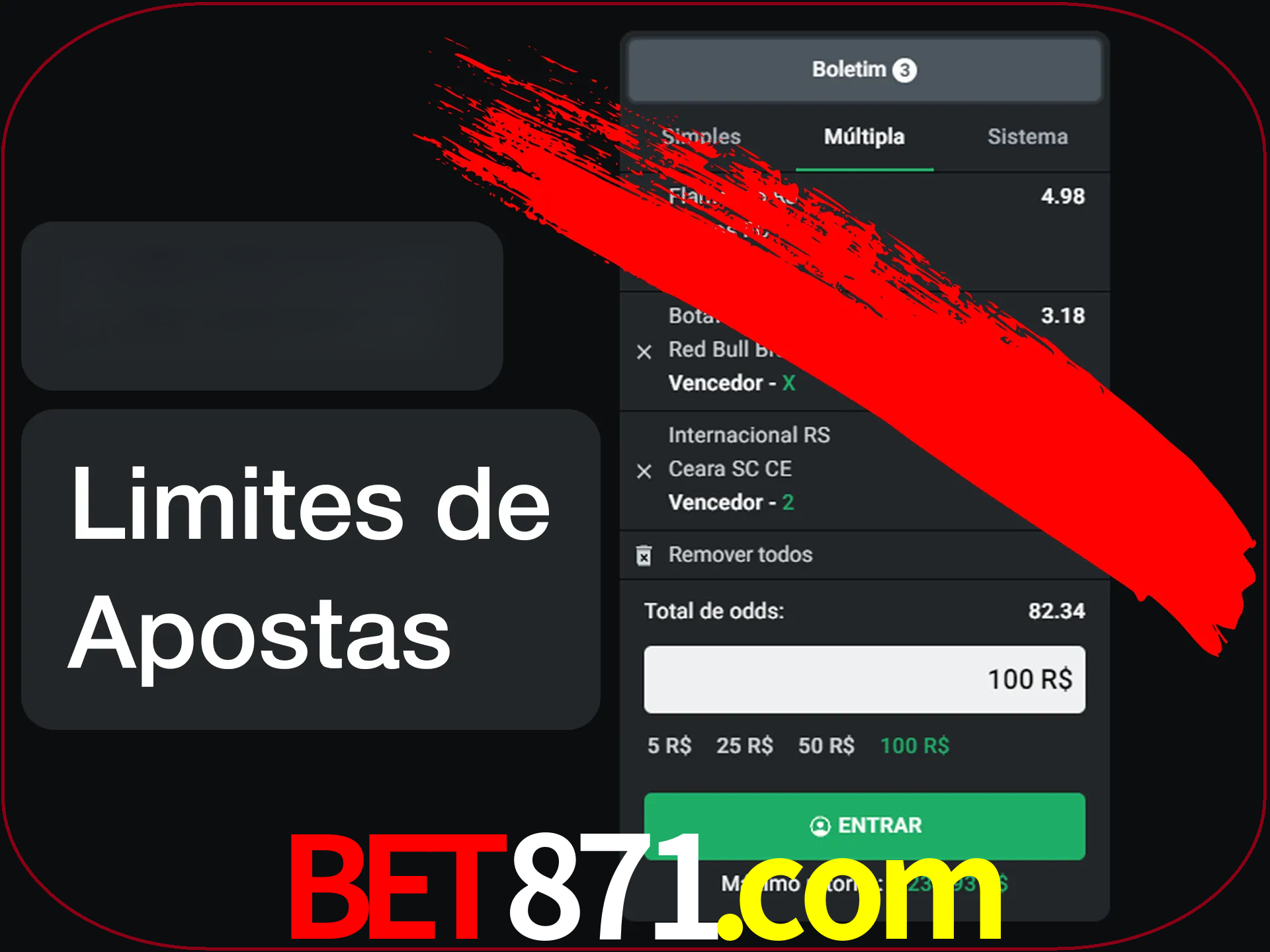 Não faça apostas loucas.